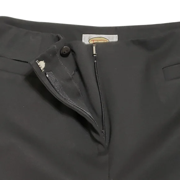 Talbots Womens Stretch Black Flat Front Career Trouser Dress Pants Sz 14 - Picture 6 of 12
